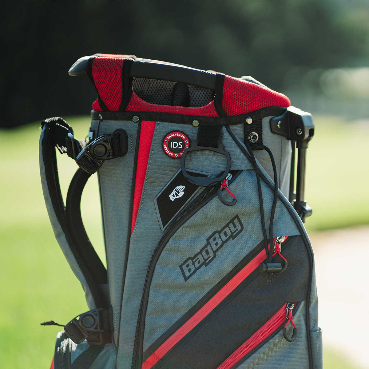 Bag Boy Chiller Hybrid Stand Bag, gray red, product photo