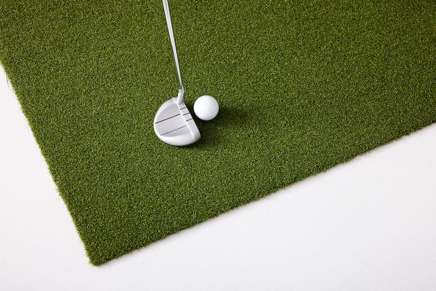 Premium putting turf surface for realistic golf practice with SKYTRAK simulator