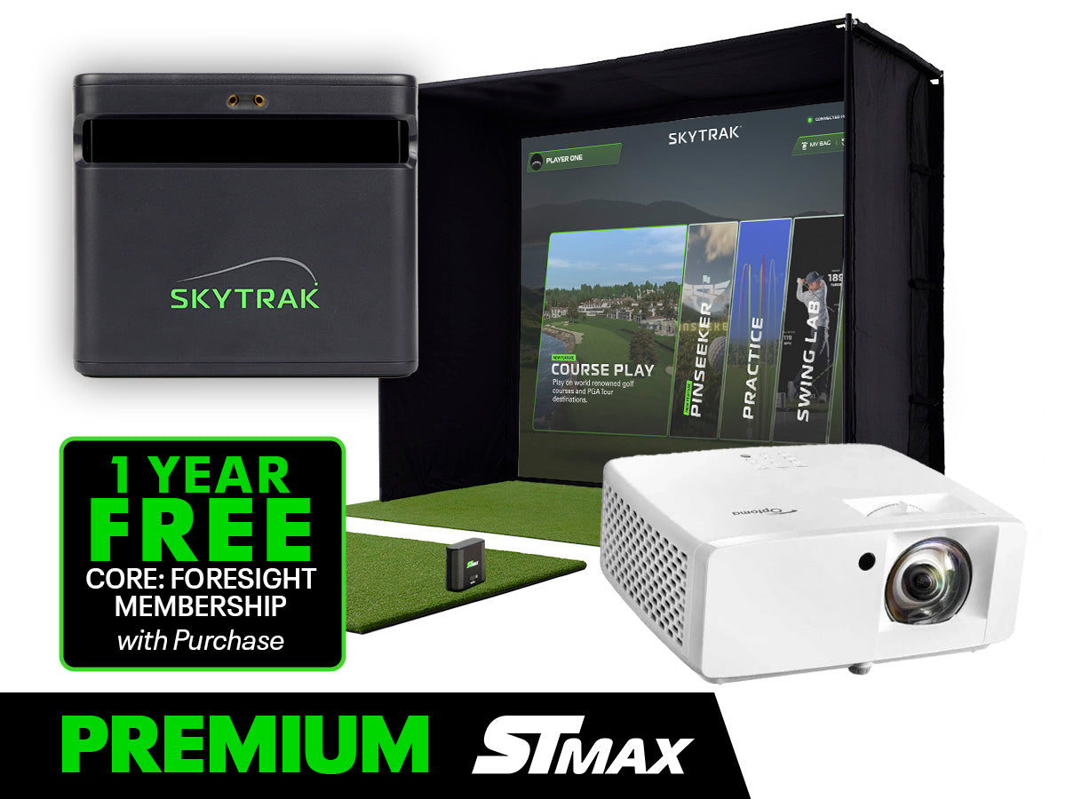 SKYTRAK™ ST MAX Golf Simulator | Premium Studio Package