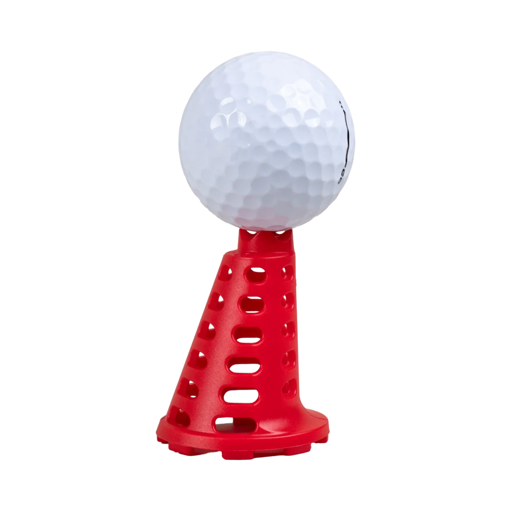 Pride Sports simulator golf tee, red, single tee photo