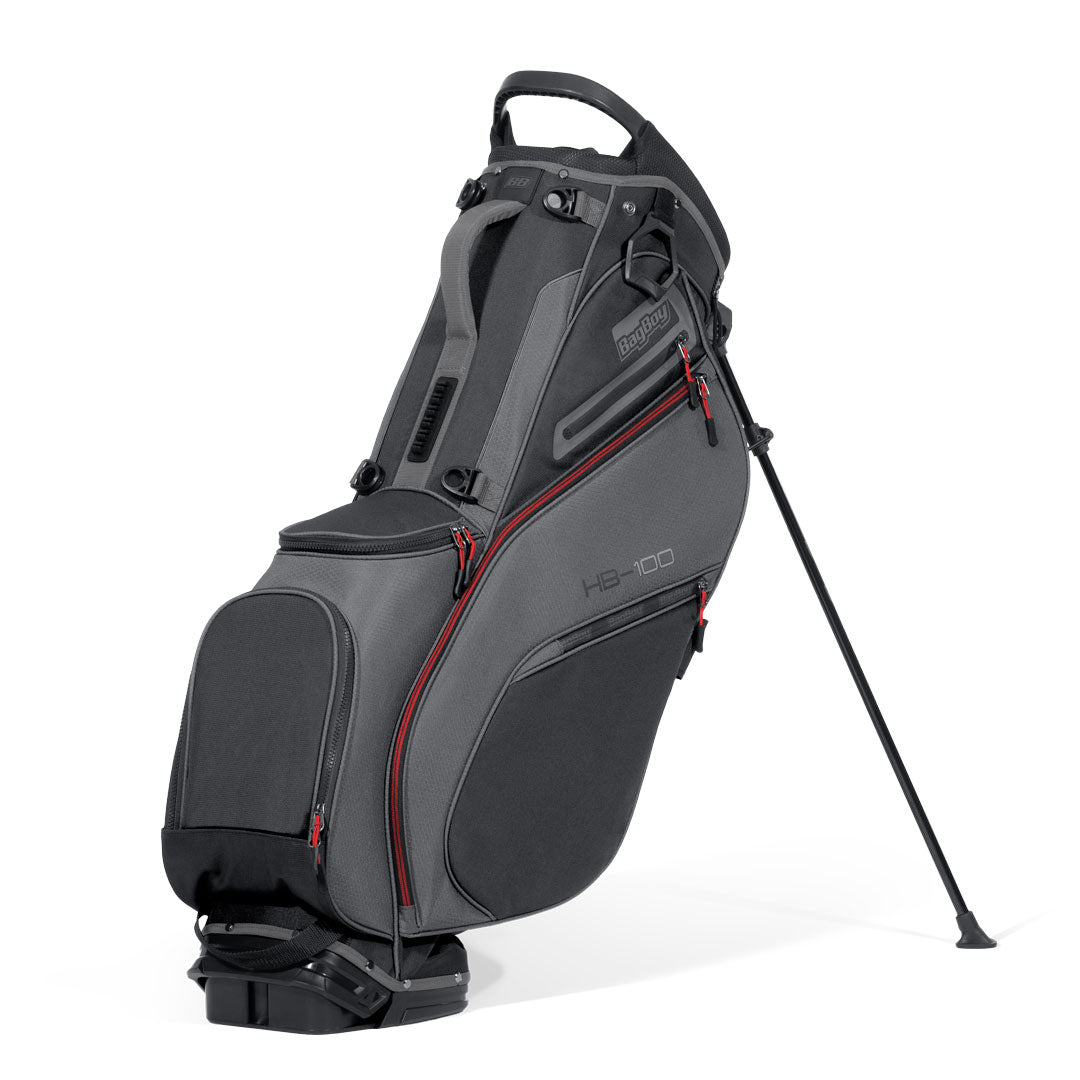 Bag Boy HB-100 Hybrid Stand Bag, charcoal black red, product photo
